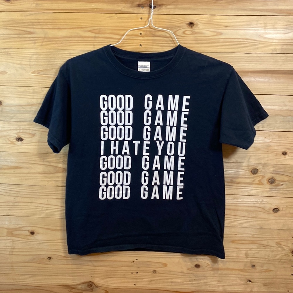 Sports Funny Humor Sportsmanhip-ish. Shirt sleeved Tee boys size large.